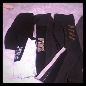 3 pair full length Pink Ultimate leggings size S